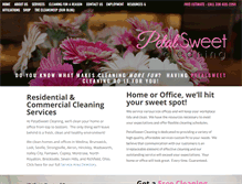 Tablet Screenshot of petalsweetcleaning.com